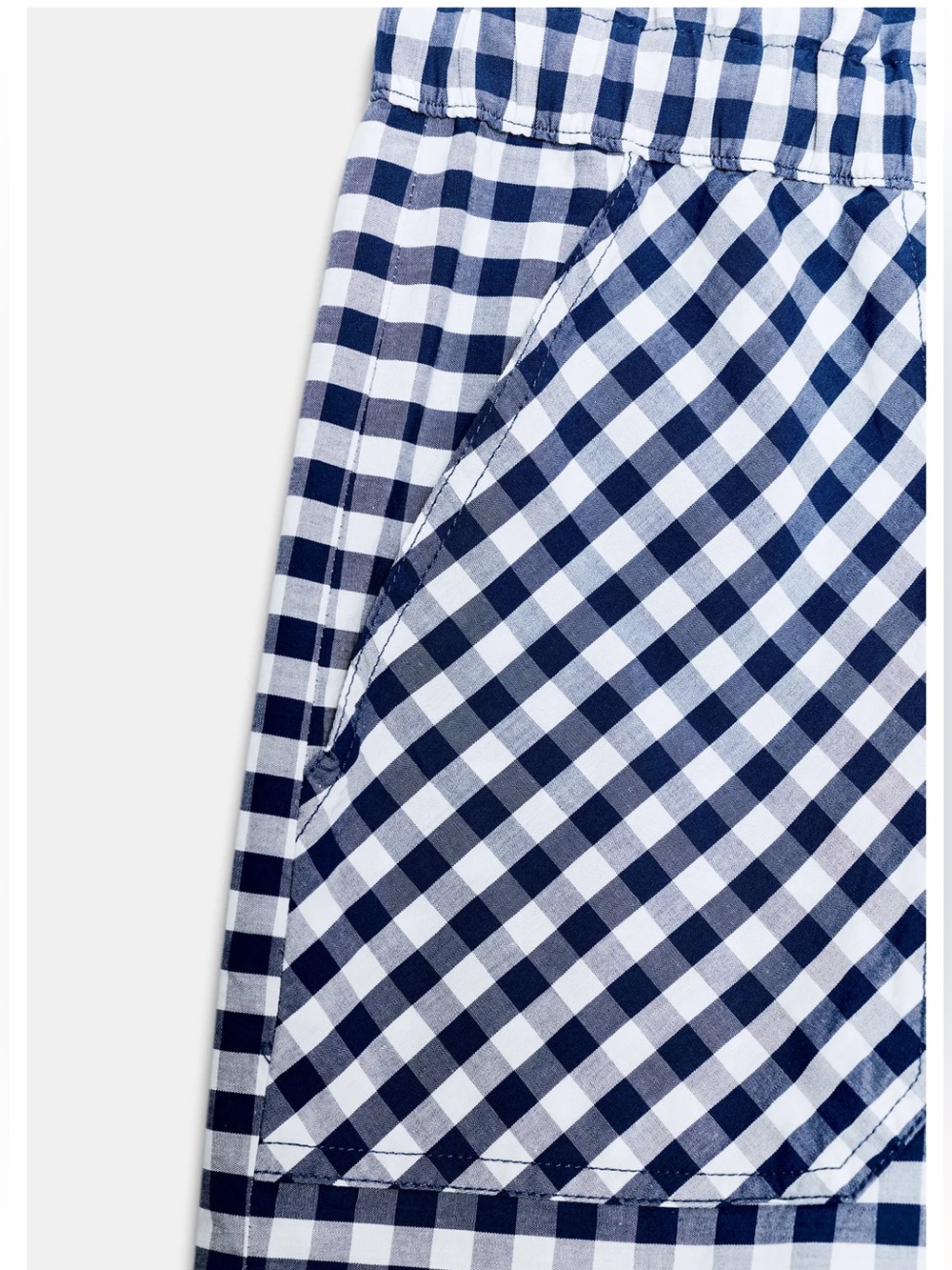 ZARA GINGHAM SHORTS ZW COLLECTION - Picture 9 of 11